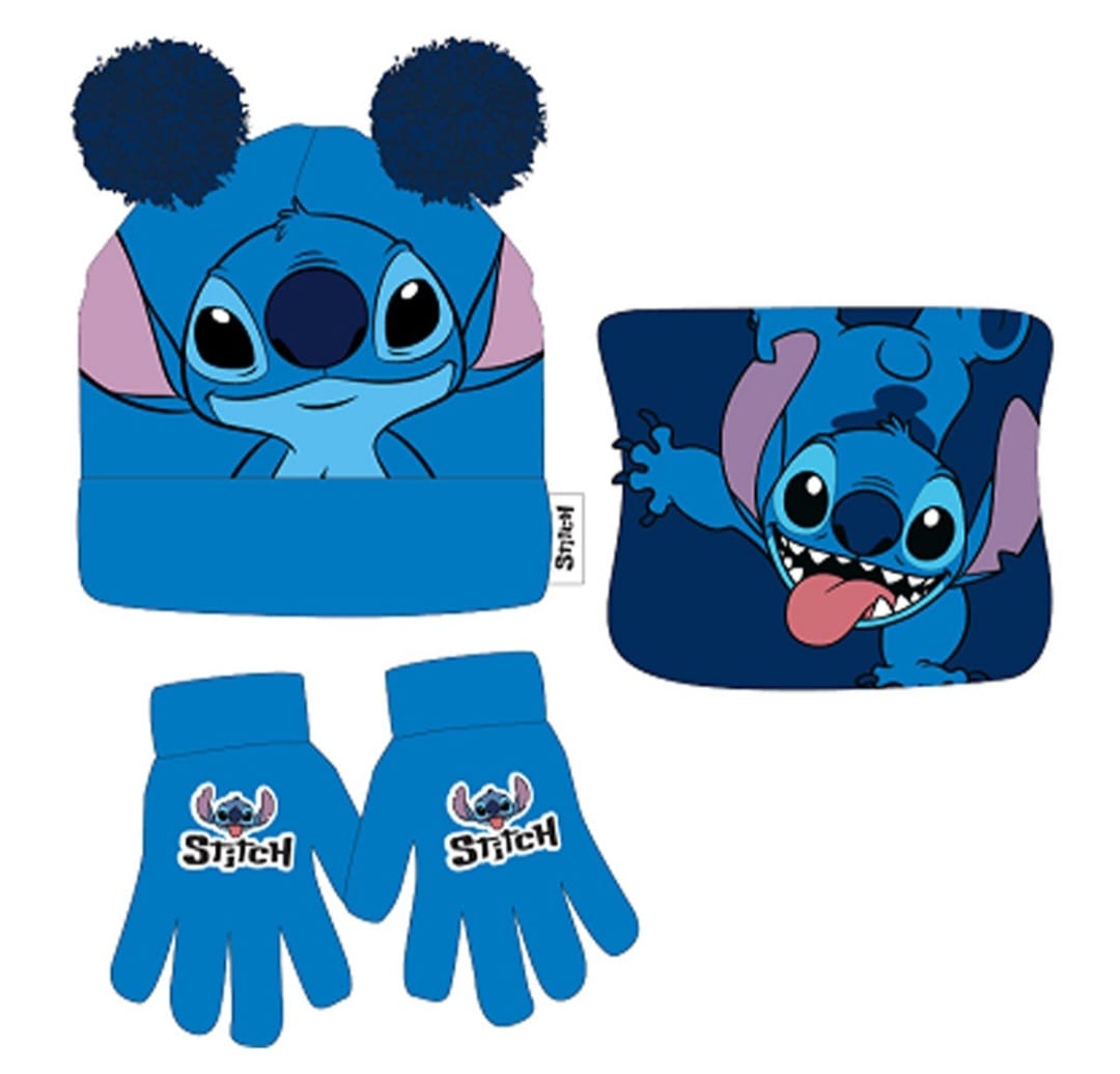bonnet gants cache cou stitch