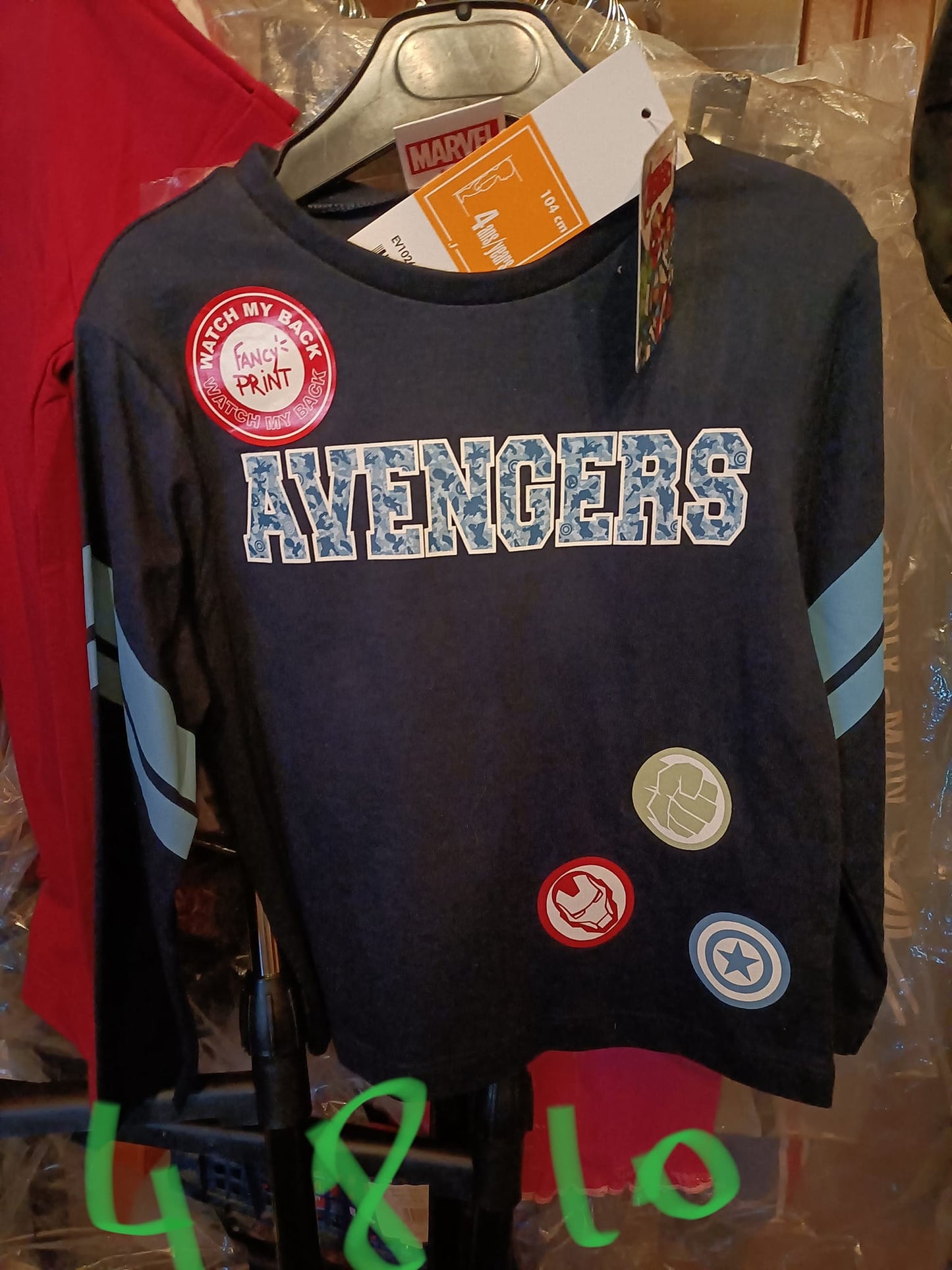 tee-shirt manches longues avengers