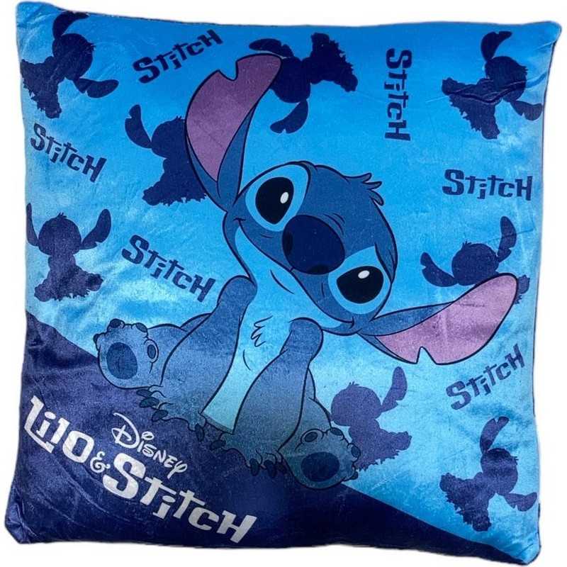 coussin stitch bleue